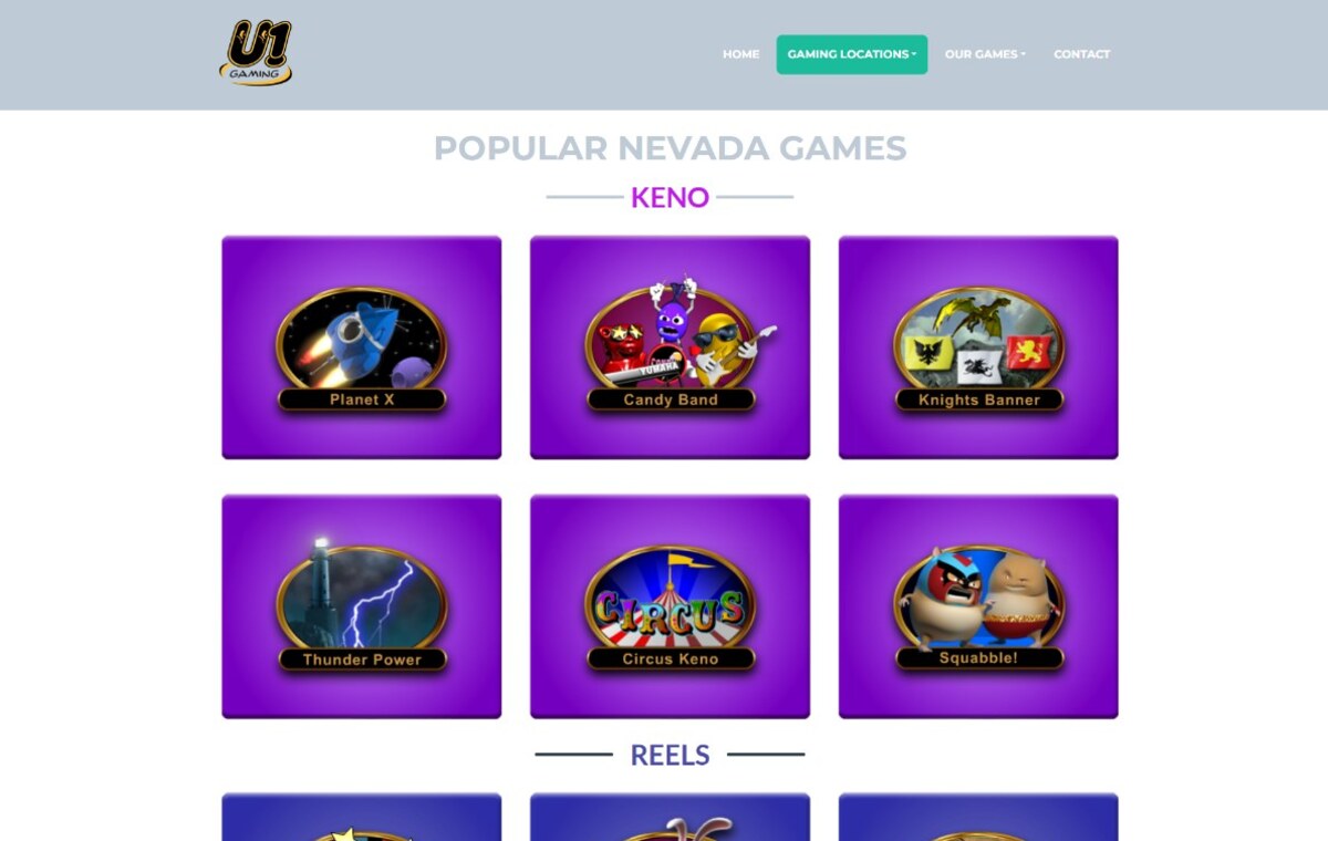 U1 Gaming website screenshot